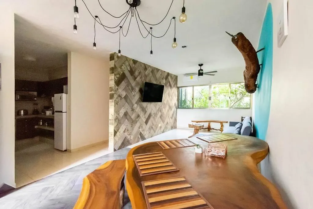 Cenote Penthouse Terraza & Jacuzzi Panoramicos, Muy Amplio, 2 Pisos Para Tu Uso Personal Y Exclusivo, 3 Recamaras, Excelente Ubicacion, La Playa Y La Quinta Av Caminando A 10 Minutos, Cerca De Restaurantes, Bares, Bancos, Nomadas Digitales 150 Mbps Playa del Carmen Mexico